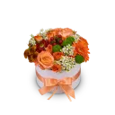 Box oranžových květin